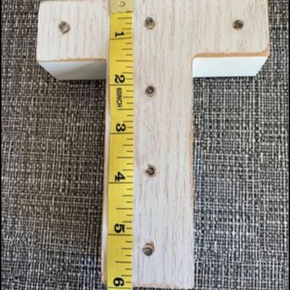 Wooden light up Letter T